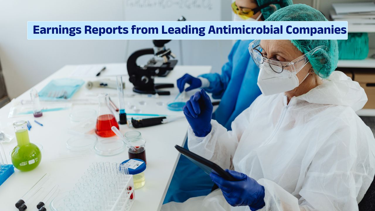 Earnings reports from leading antimicrobial companies showing financial and policy impact