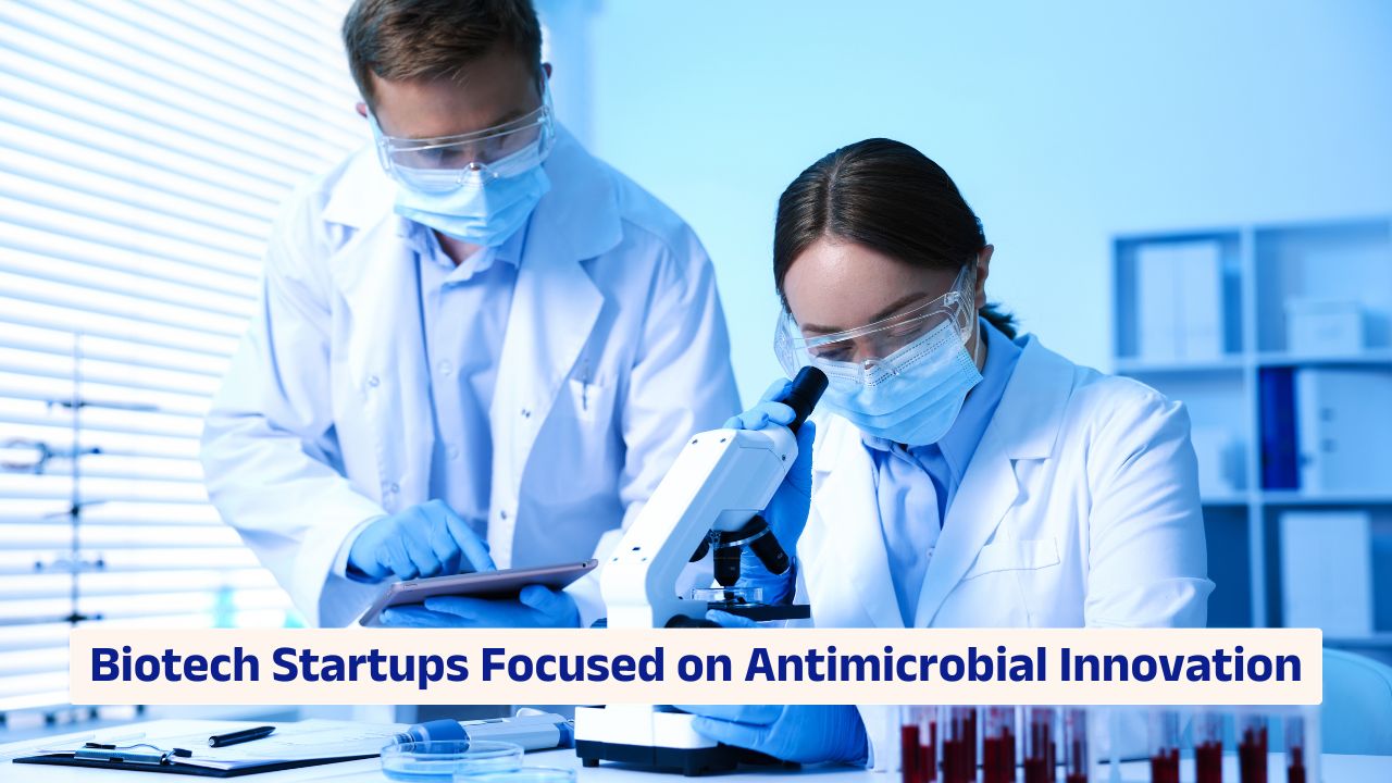 Biotech startups focused on antimicrobial innovation in US drug development laboratory