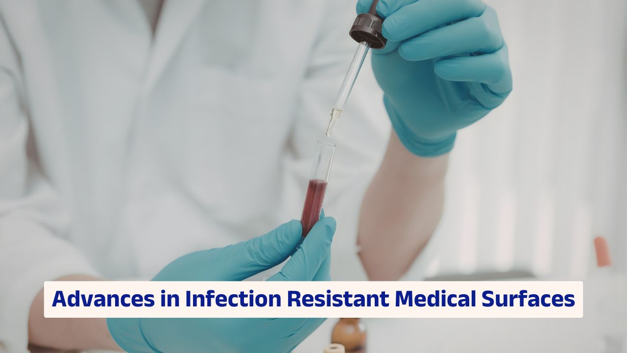 Infection resistant medical surfaces in clinical device manufacturing environment