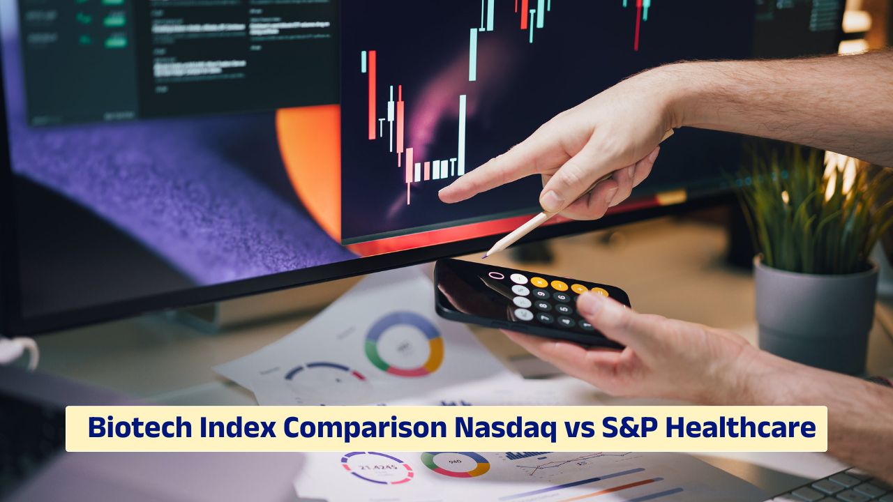 Nasdaq Biotechnology Index vs S&P Healthcare Index performance comparison chart