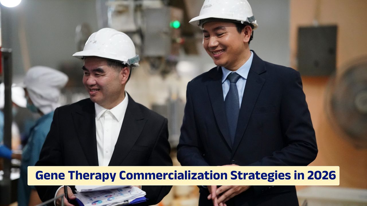 Gene therapy commercialization strategies in 2026 highlighting manufacturing and regulatory planning