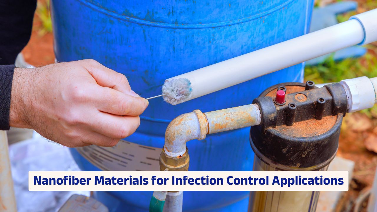 Nanofiber materials used for infection control in advanced biomedical and healthcare applications
