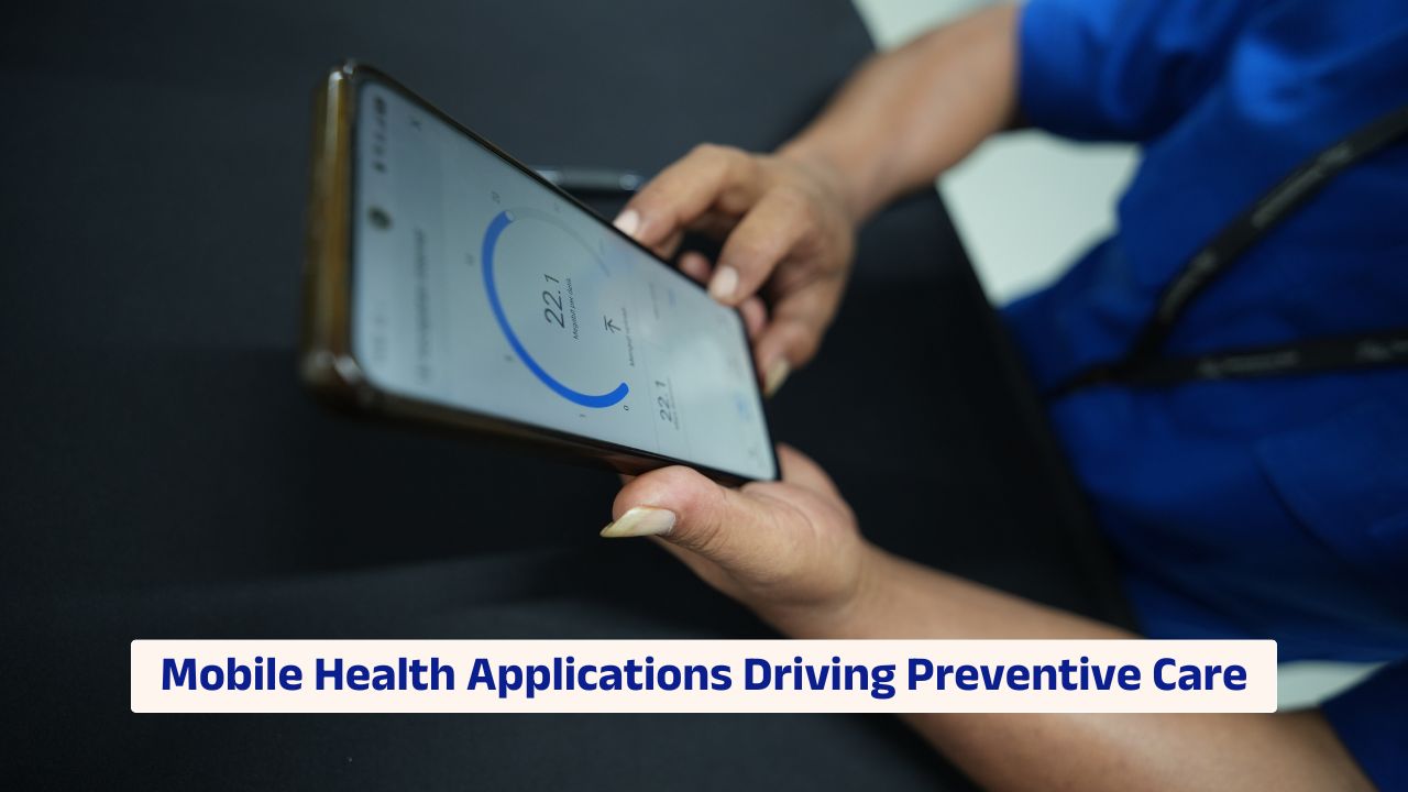 Mobile health applications enabling preventive care through wearable data and digital monitoring