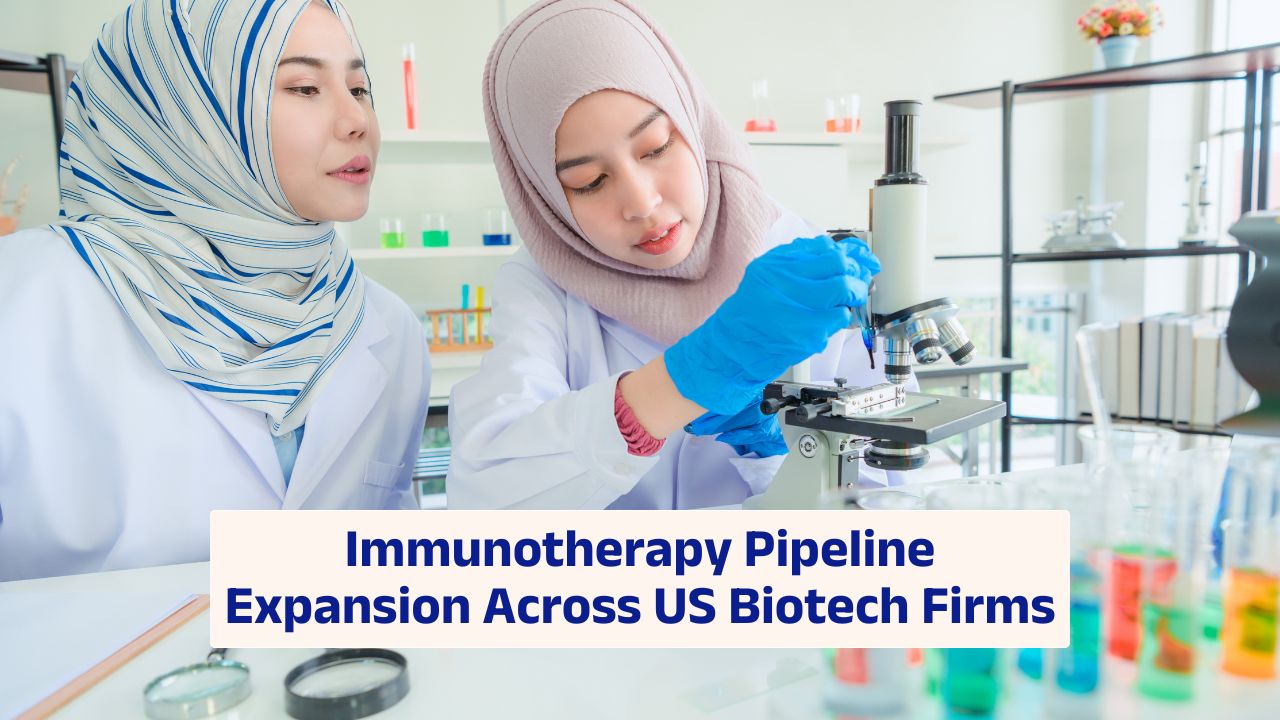 Immunotherapy pipeline expansion across US biotech firms and clinical research development