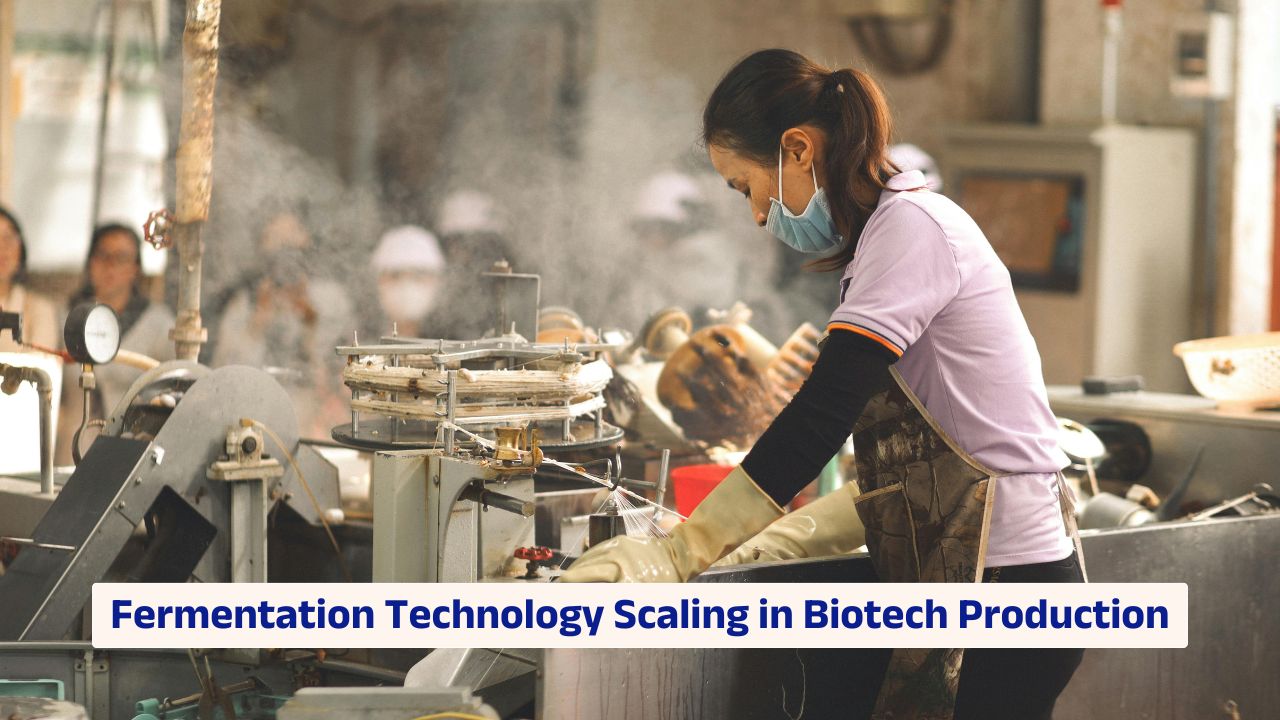 large scale fermentation bioreactor used in biotech production facilities