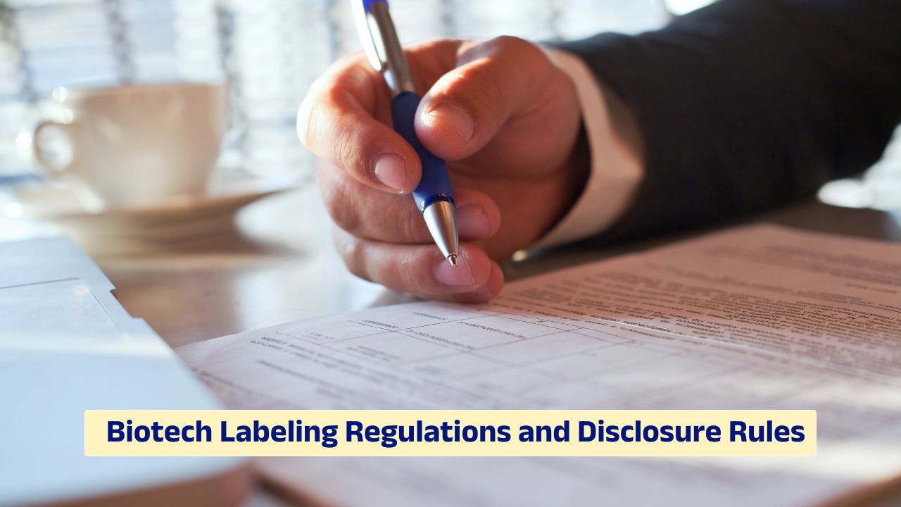 Biotech labeling regulations and disclosure rules in US healthcare