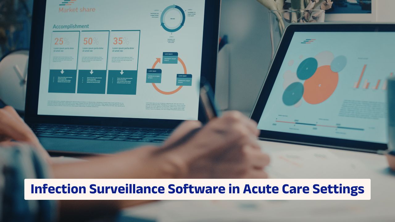 Infection surveillance software dashboard in acute care hospital setting