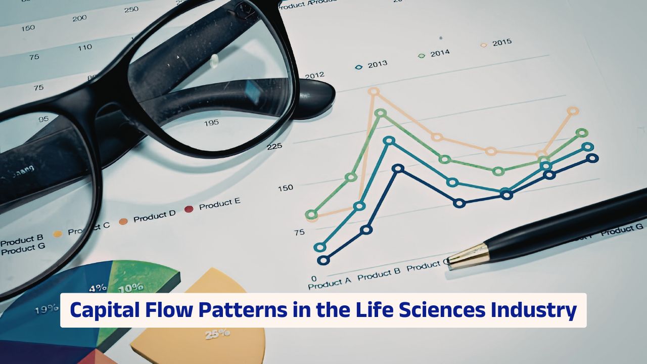 Capital flow patterns in life sciences industry and biotech investment dynamics