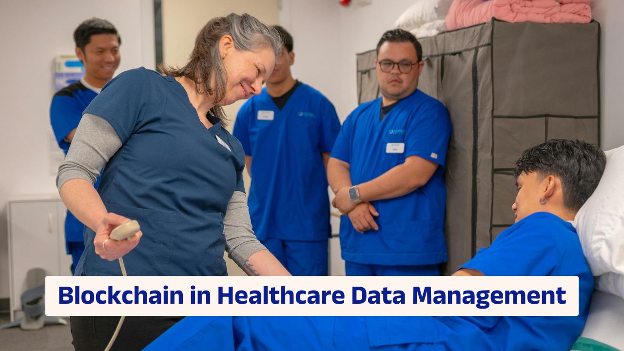 Blockchain in healthcare data management system visualization